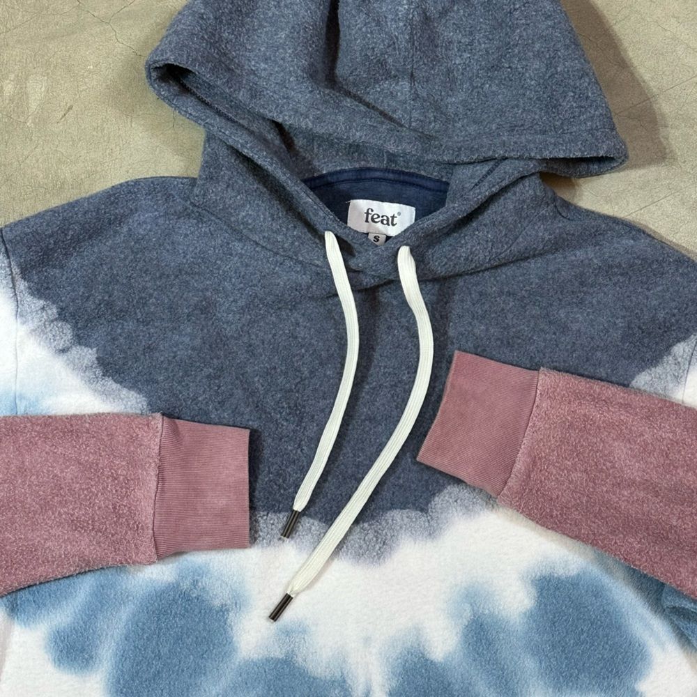Feat Tie Dye Blanket blend Hoodie Womens Size Small EUC - Picture 2 of 12